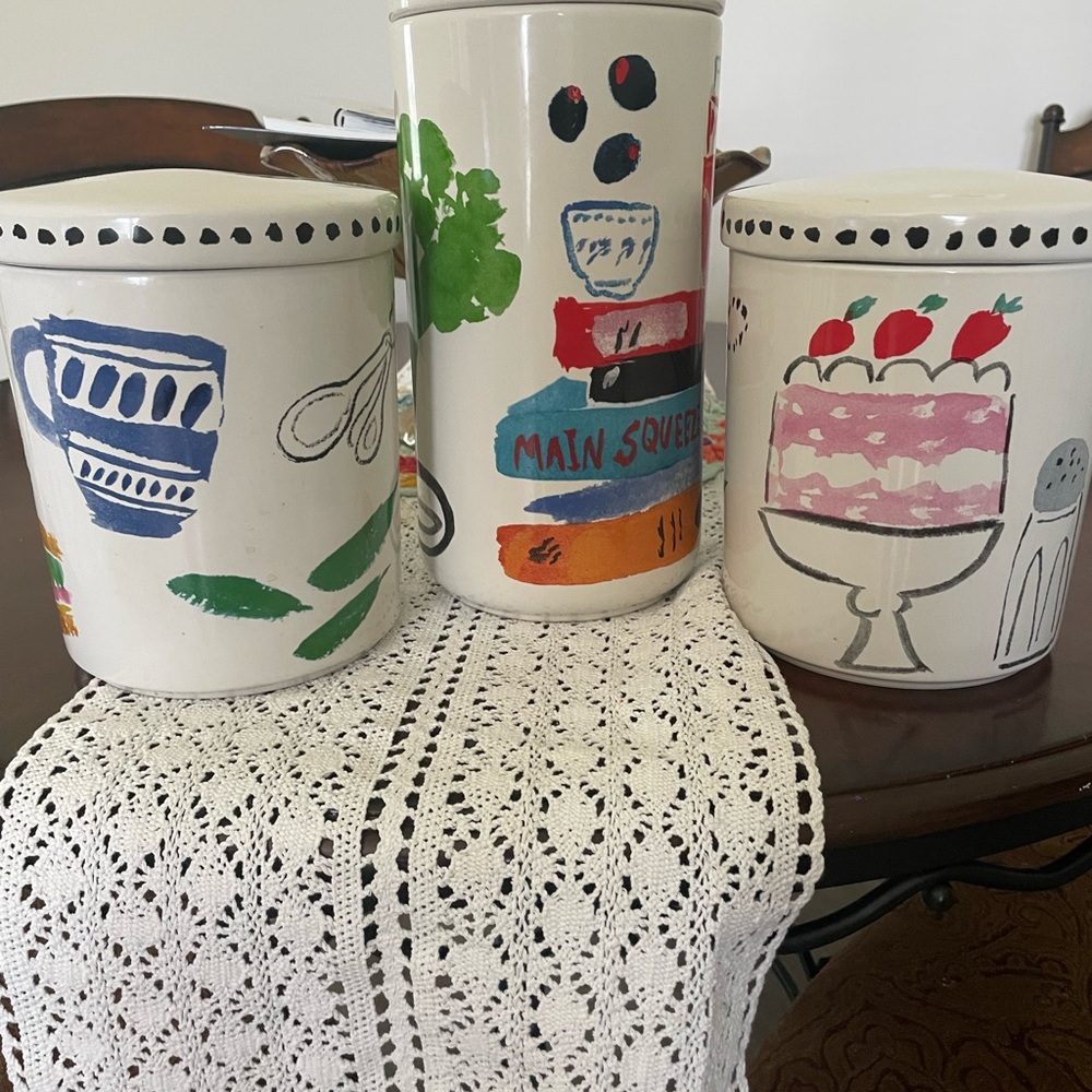 Kate Spade New York Lennox ceramic canister set